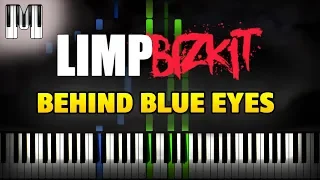 Limp Bizkit - Behind Blue Eyes Piano Tutorial (Sheet Music + midi) + Synthesia cover