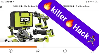 🔥Killer🔥 Hack 🏃‍♂️ Ryobi 6 Tool Combo Kit