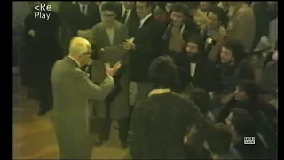 9/11/1980 Il Presidente della Repubblica Sandro Pertini a Urbino incontra gli studenti universitari