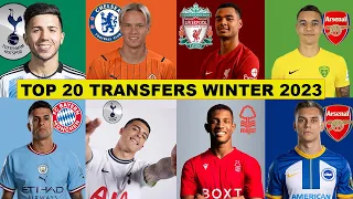 TOP 20 CONFIRMED TRANSFER IN WINTER 2023 | FT. ENZO FERNANDEZ, GAKPO, MUDRYK.....