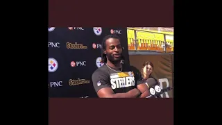Pittsburgh Steelers Running Back Najee Harris Talking Back To Reporter. Love it!
