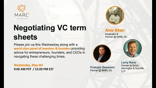 Negotiating VC term sheets Webinar