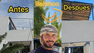 Hicimos Un Techo de Bambú Plantado en Casa
