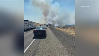 I-84 Vale wildfire fully contained