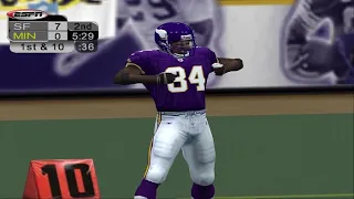 NFL 2K5 Full Game - 1998 49ers vs 1998 Vikings - T.O. vs Randy Moss