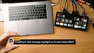 Atem Mini: Live stream chat messages on screen (DIY Testing)