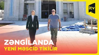 Prezident İlham Əliyev Zəngilan şəhər məscidində görülən işlərlə tanış olub