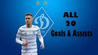 Viktor Tsygankov | 2020-2021 | Dynamo Kyiv | All 20 goals & skills