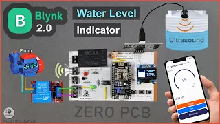 Water Level Indicator project using NodeMCU ESP8266 Blynk & Ultrasonic Sensor