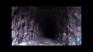 Entering abandoned train tunnel