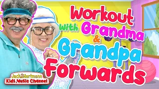 Workout With GRANDMA and GRANDPA! | Skip Counting Forward Song for Kids | Jack Hartmann