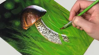 How to Paint Mushroom | Acrylic Painting for Beginners Step by Step