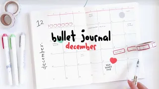 Plan With Me! 🎄❤️ December 2020 Minimalist Bullet Journal Setup
