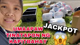 Dumpster diving Jackpot Umaapaw tinatapon ng Kapitbahay | Inday Roning