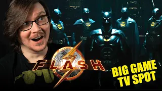 THE FLASH Big Game TV Spot REACTION | Batsuits, Batmen, Supergirl, & MORE