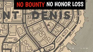 Perfect Way To Rob Saint Denis Gunsmith Without Mask (No Bounty & No Honor Loss) RDR2