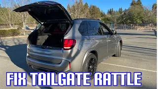 BMW X5 Tailgate Rattle Easy Fix DIY