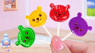 Cute Animal Lollipop Candy 🍭Making Tasty Miniature Fruit Sugar Candy 🐻Mini Cakes Recipe