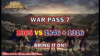 WAR PASS 7 1365 vs 1846 + 1316 DAY 1! BRING IT ON! ROK INDONESIA