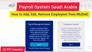 Mudad Payroll Management System | How to Add, Edit, delete Employees in Payroll Mudad #ksa
