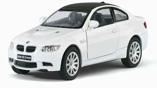 Видео обзор Модель машины Kinsmart BMW M3 Coupe, инерционная, 1/36