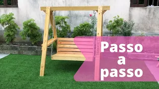 BALANÇO FEITO DE PALLET PASSO A PASSO - DIY