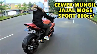 BODI MUNGIL JAJAL MOGE SPORT 600CC, KAYAK APA RASANYA? Gak Berani Mutar Balik pas di U Turn! (ZX6R)