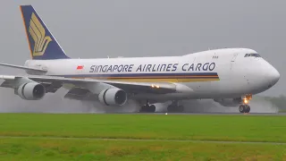 33 WET HEAVY ARRIVALS | A380, B747, A350 | Amsterdam Schiphol Airport Spotting