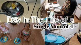 Day In The Life of a Single Mom of 4: Cleaning, Cooking and More