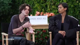 "Bones & All" Interview - Timothée Chalamet and Taylor Russell | gettyimages #venezia79