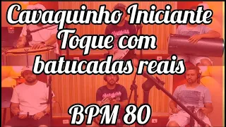 BATUCADA PARA ACOMPANHAMENTO SAMBA E PAGODE / BATUCADA BPM 80 #cavaquinhoparainiciantes