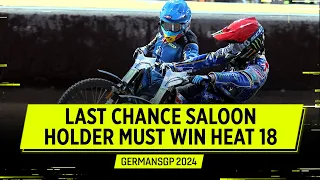 A MUST WIN for Holder 💥 Heat 18 #GermanSGP 2024 | FIM Speedway Grand Prix