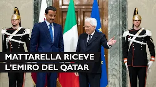 Mattarella incontra S.A. lo Sceicco Tamim bin Hamad Al-Thani, Emiro dello Stato del Qatar