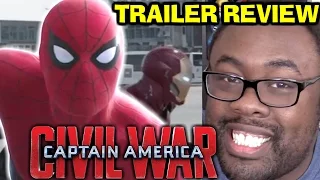 SPIDER-MAN! CAPTAIN AMERICA Civil War Trailer 2 REVIEW