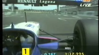F1 1995 French GP Damon Hill vs Michael Schumacher Fight For Pole Position