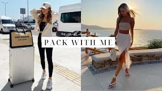 PACK WITH ME FOR MYKONOS & AN AUTUMNAL MISSGUIDED HAUL | Kate Hutchins