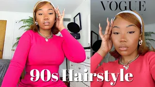 90s Swoop and Flipped Hair Tutorial