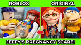 SML Movie vs SML ROBLOX: Jeffy's Pregnancy Scare ! Side by Side