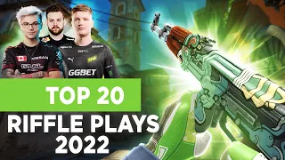 CS:GO PRO TOP 20 RIFLE PLAYS OF 2022!