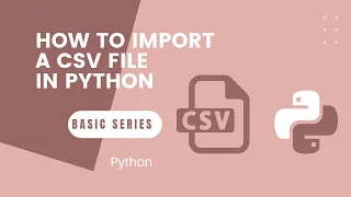How to import a csv file in python in Jupyter notebook | import csv python | MachineMantra