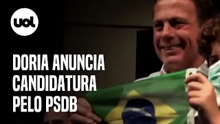 Doria confirma que será candidato à Presidência pelo PSDB; veja anúncio