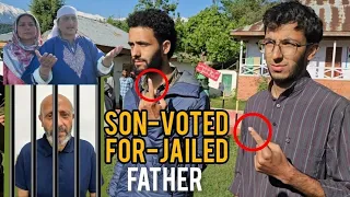 Engineer Rashid's Son along with his Family went for Vote today for his jailed Father