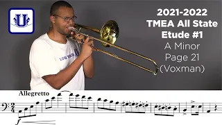 2021-2022 TMEA Tenor Trombone Etude #1 Allegretto Grazioso (page 21) from Voxman Selected Studies