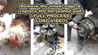 Remove the wheel edge & replace the horseshoe pad