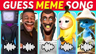 🎵 GUESS MEME SONG 🎙️🔥 | Smurf Cat, Skibidi Toilet, MrBeast, Grimace, BoyWithUke, Ronaldo