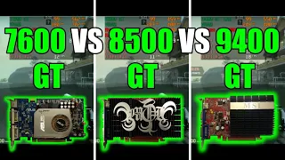 GeForce 7600 GT vs GeForce 8500 GT vs GeForce 9400 GT Test In 8 Games (No FPS Drop - Capture Card)