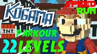 Kogama - TNT PARKOUR 22 LEVELS (Speed Run #10)