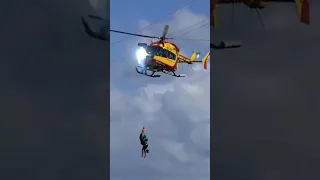 Helicopter Accidentally Flies into power lines!
