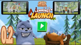 Grizzy and the Lemmings: Lemming Launch - Gameplay Walkthrough Part 0.2 (Android, IOS)