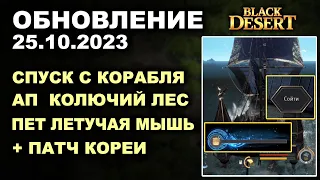 🔔СПУСК С КОРАБЛЯ ♦ АП КОЛЮЧИЙ ЛЕС + КОРЕЯ ♦ Обновление в БДО 25.10.23 (BDO - Black Desert)